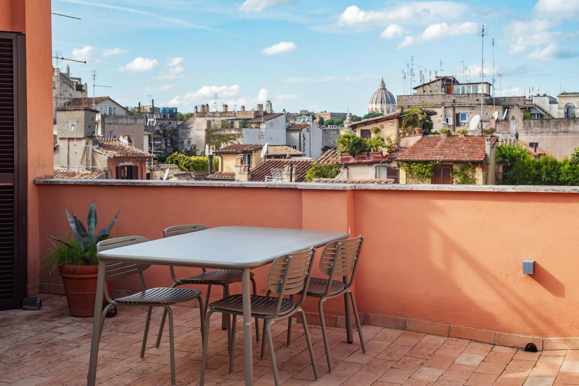 Apartment With Terrace In Via Del Pellegrino - Fromhometoروما المظهر الخارجي الصورة